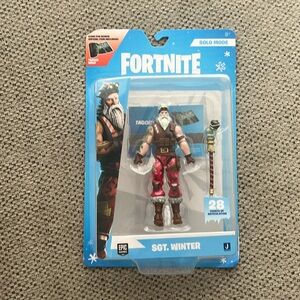 Fortnite Sgt. Winter Solo Mode - 4 inch Articulated Figure with Snow Globe